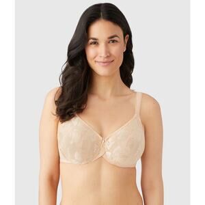 Wacoal Womens Awareness Full Figure Seamless Underwire Bra Size 44C Nude Unlined